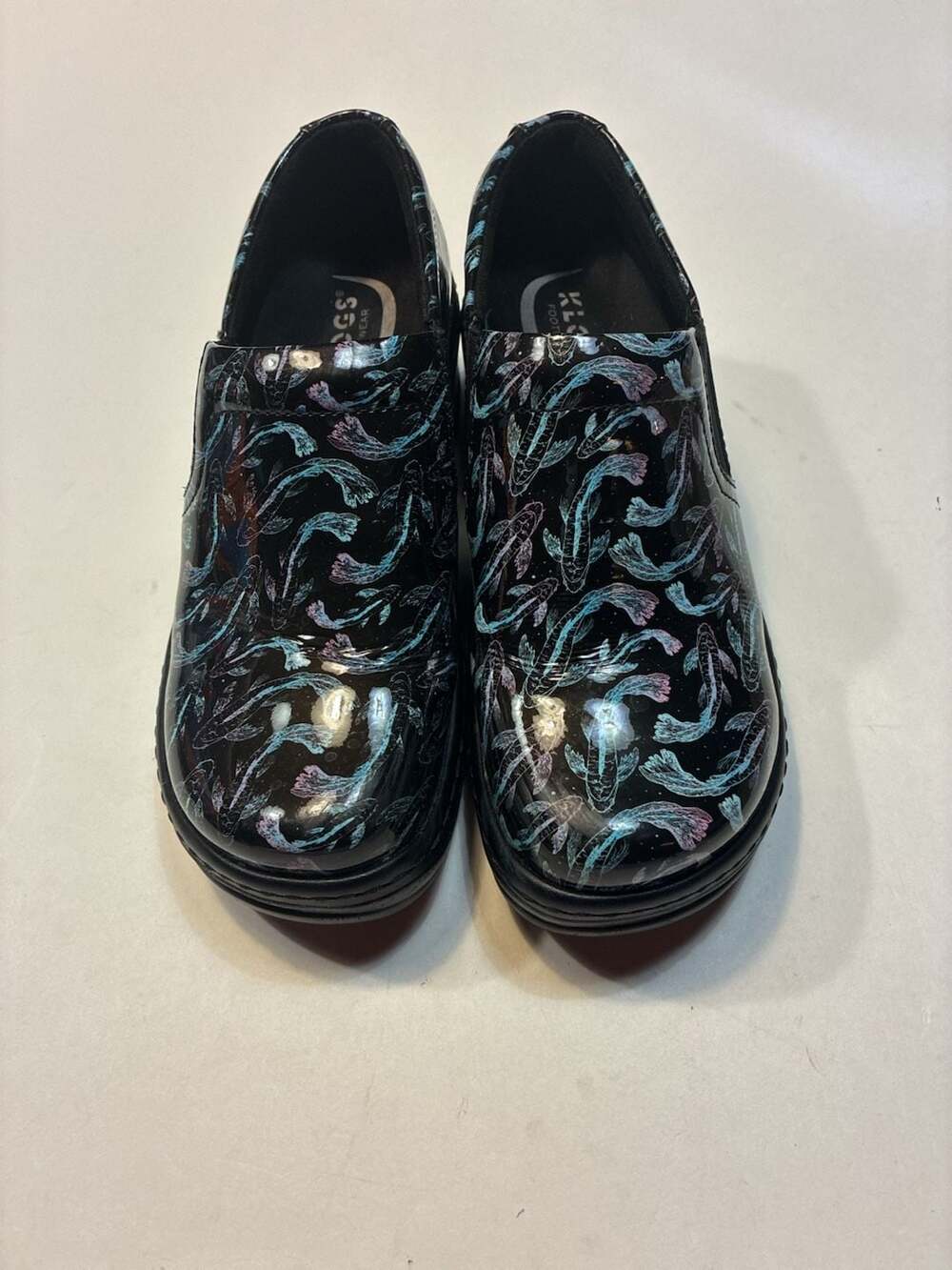Klogs Footwear Women's Naples Slip Resistant Clog in Koi Patent